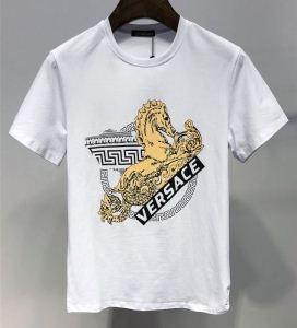Versace t -shirt Versace chất lượng cao chất lượng cao mềm t -shirt quần áo nam mùa hè, trắng