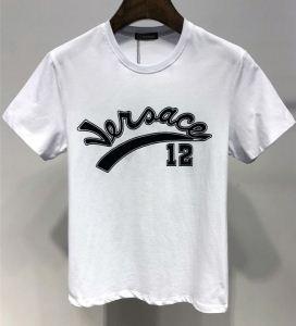 Versace Mail đặt hàng Versace Super Great Desitable Sale Streetwear chất lượng cao T -Shirt Logo Tiếng Anh in màu đen đen