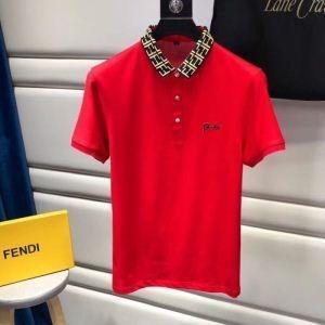 Fendi t -shirt giá rẻ Fendi New Stick Stick mới sáng lập ánh sáng bóng đèn T -Shirt Black White Red Business Man