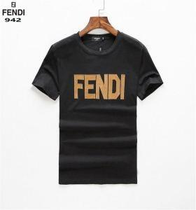 Fendi Fendi mới đứng tiêu chuẩn cảnh ngoài trời phổ biến cảnh dễ di chuyển in t -shirt đen trắng dễ kết hợp