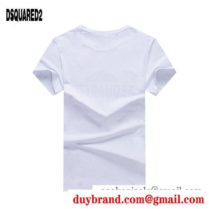 ディースクエアード dsquared2 2019ssコレクションが発表 半袖tシャツ クラシックな雰囲気のトップス 2色可選