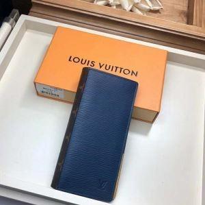 Louis Vuitton Louis Vuitton Brazza Men Long Wallet 2019 Mùa xuân / Mùa hè Mới Navy Da Năng lực lớn Giá thấp nhất