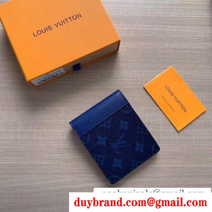 Louis vuitton ルイヴィトン 財布 メンズ 大容量 スーパーコピー 日常 ファッション ホワイト ダークブルー 最低価格 品質保証