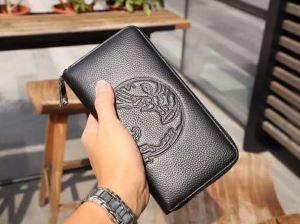 Versace Wallet Men Zipper Long Fallet 2019SS Xu hướng mới Versace Black Têmi giá rẻ