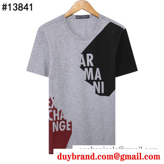 アルマーニ ARMANI  ストリートに溢れるウェア  2019春夏に人気のトレンド新作  半袖Tシャツ