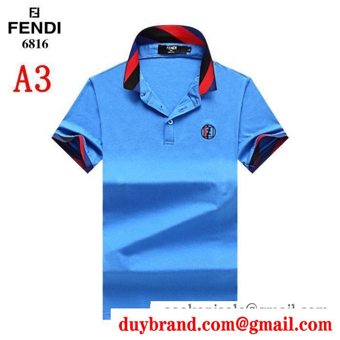 フェンディ FENDI  4色可選  2019SSコレクションが発表  半袖Tシャツ おしゃれ度をUPする新着