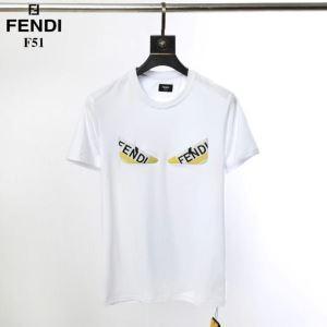 Fendi Fendi Strend Xu hướng phổ biến New Short Sleeve T -shirt _ Fendi Fendi_ Thương hiệu giá rẻ 