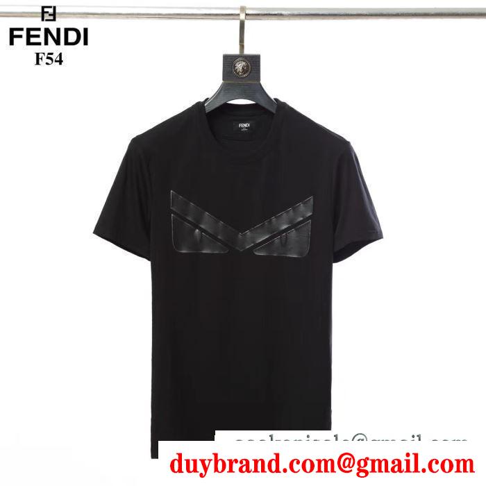 フェンディ FENDI  半袖Tシャツ 2019春新色コスメ人気ブランド  抜け感のあるスタイルが完成