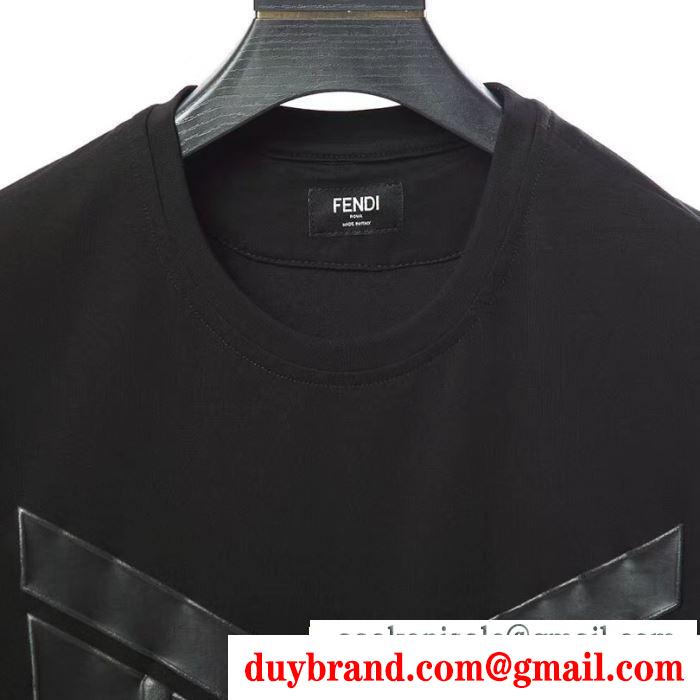 フェンディ FENDI  半袖Tシャツ 2019春新色コスメ人気ブランド  抜け感のあるスタイルが完成