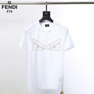 Fendi Fendi Short Sleeve T -Shirt 2019 Mùa xuân Màu sắc mới Phong cách thương hiệu phổ biến đã hoàn thành _ Fendi Fendi_ Thương hiệu giá rẻ 