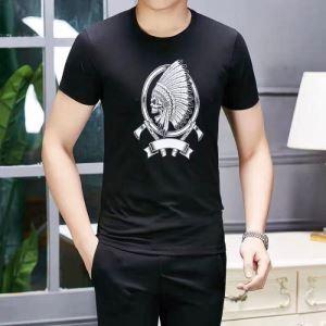 Tay áo ngắn T -Shirt Philip Philipp Plein 2019SS Xu hướng phổ biến theo xu hướng thời trang Phong cách bình thường