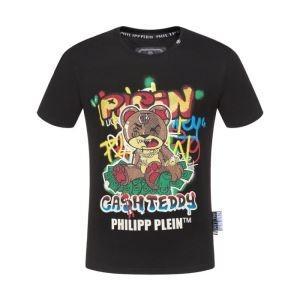 Philip Prane Philipp Plein Wear Full of Streets 2019 T -sleeved t -Shirt ngắn thời trang nổi tiếng vào mùa xuân và mùa hè