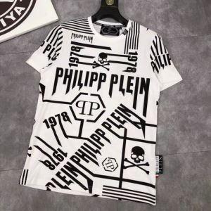 2019 ngắn -sleeved t -shirts với ý thức mạnh mẽ về xu hướng và sự thoải mái filippppp plein_ Philipprine Philipp plein_ Thương hiệu giá rẻ 