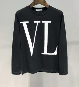 Người lớn mua mùa xuân / hè này cũng cộng với năm 2019 mới Valentino Valentino tay áo dài T -Shirt 2 màu sắc