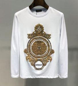 Mùa xuân / Mùa hè Các tác phẩm mới sẽ xuất hiện từng lần khác! Versace Versace dài -Sleeved T -shirt 2 Lựa chọn màu 2019SS BRAGE MỚI TUYỆT VỜI_ Versace_ Thương hiệu giá rẻ (Lớp lớn nhất của )