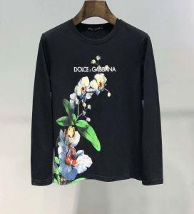 Phong cách hợp thời trang 2019 MÙA XUÂN / Mùa hè Dolce & Gabbana Dolce & Gabbana Long Sleeve T -Shirt 2 màu giới hạn thời gian giới hạn thời gian, Dolce & Gabbana Dolce & Gabbana_ Thương hiệu giá rẻ (lớn nhất )