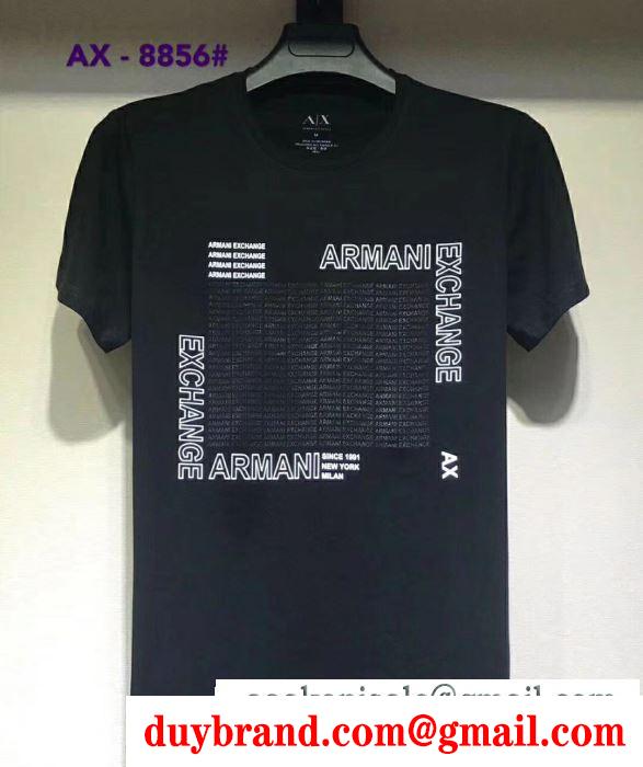 半袖Tシャツ 2019春夏の必須アイテム アルマーニ ブランドスタイルが継続的に人気 ARMANI リラックスした雰囲気に 多色可選 