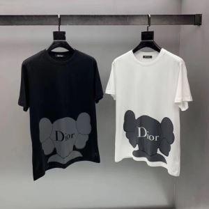Mùa xuân tuyệt vời / mùa hè mới Dior Dior Dior, nơi đặc biệt phổ biến Dior 2 Color Selection 2019SS Thương hiệu mới nổi tiếng Thương hiệu mới Tay áo ngắn T -Shirt Khu vực thoải mái thoải mái