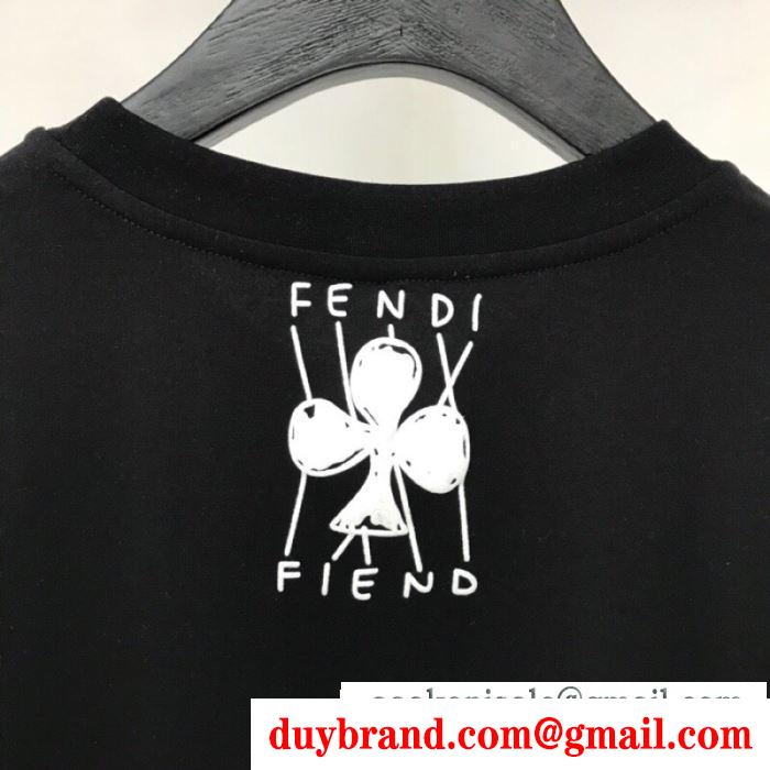 フェンディ FENDI 2019SS最安値春夏ファション 半袖Tシャツ この夏最高に人気ブランド 2色可選 これからの季節、大活躍 シーズンの流行にチェック