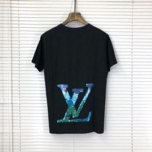 Mùa xuân/Mùa hè  T -Shirt/SHORT -SLEEVED 2 MÀU SẮC LOUIS Vuitton siêu cấp