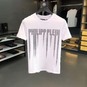 2019 Mùa xuân/Mùa hè vào mùa xuân/mùa hè Philipp Plein T -shirt/Tay áo ngắn năm nay cổ điển mới phổ biến mới 2 màu Filippein