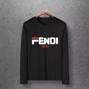 Mùa thu / mùa đông 2019 Xu hướng Fendi Fendi Long Sleeve T -Shirt 4 -Molored Fall / Winter Fashion _ Fendi Fendi_ Thương hiệu giá rẻ 