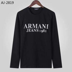 Lựa chọn 2 -Molored Sleeve T -Shirt Armani Armani 2019 mặc quần áo sành điệu vào mùa thu và mùa đông _ armani armani_ Thương hiệu giá rẻ 