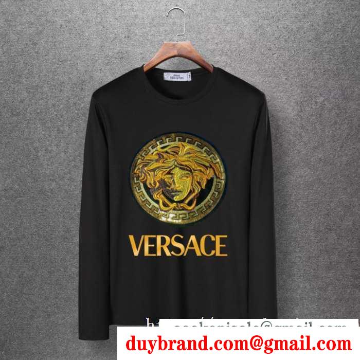 ヴェルサーチ versace 長袖tシャツ 4色可選 2019秋冬の必需品 秋冬っぽいスタイルを作り出す