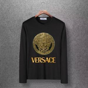 2019 trong các nhu yếu phẩm mùa thu và mùa đông Versace Versace dài -sleeved t -shirts 4 màu