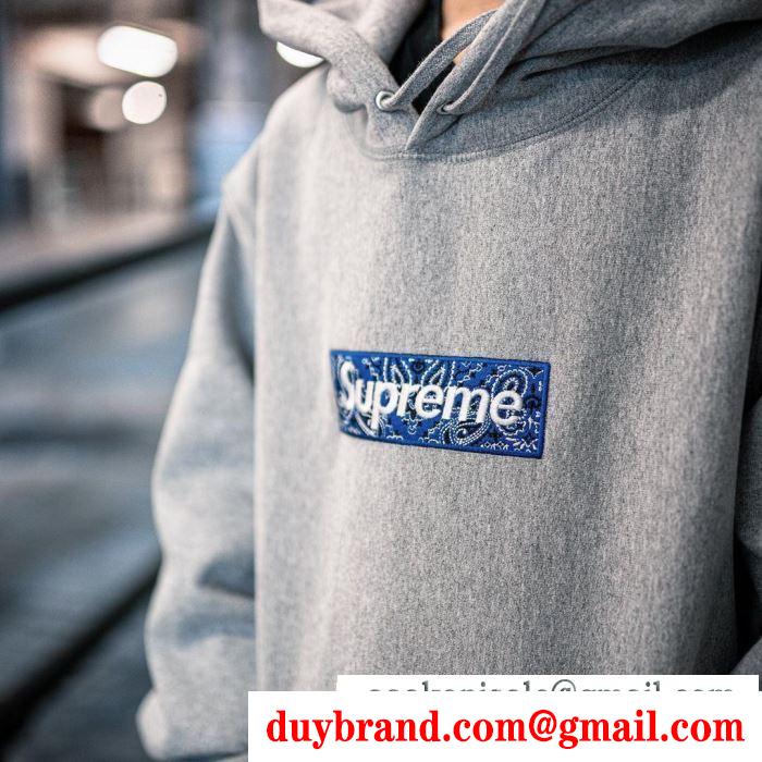 この春夏大注目 多色可選 パーカー supreme bandana box logo hooded sweatshirt 2020年春夏コレクション