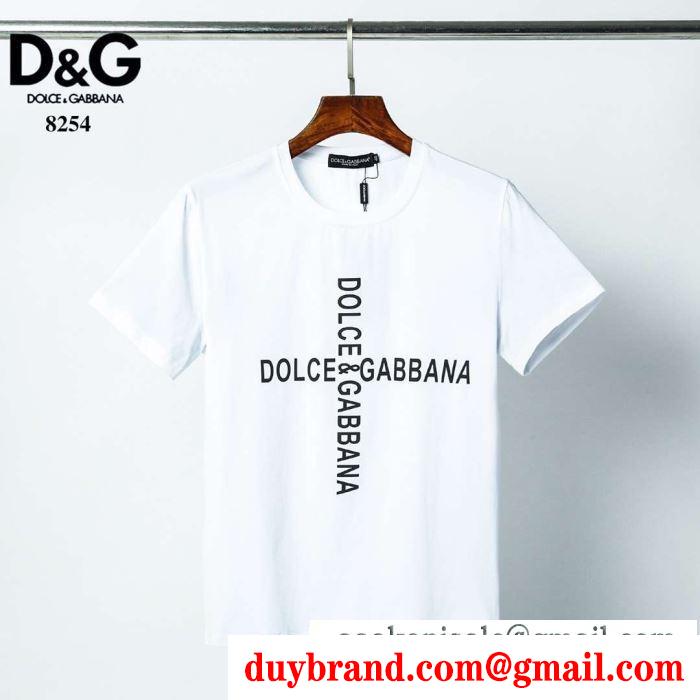 2色可選 着こなしの幅が広がる  半袖Tシャツ 2020年の春夏はこれ！ ドルチェ＆ガッバーナ Dolce&Gabbana