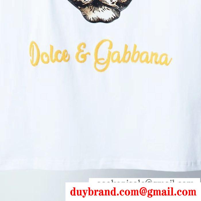 2色可選 ドルチェ＆ガッバーナデザイン性に心が踊る 2色可選 Dolce&Gabbana 半袖Tシャツ トレンドコーデを格上げ
