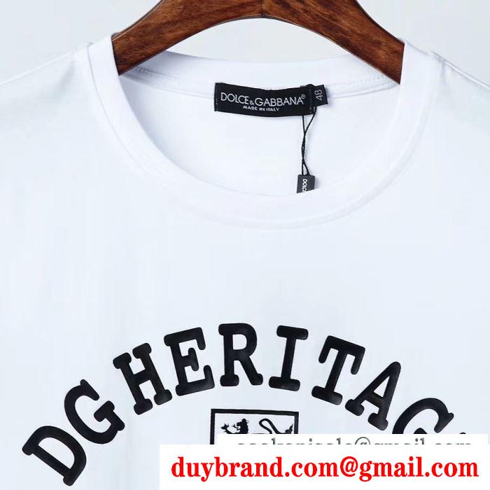 Dolce&Gabbana 2色可選 コーデにアクセントをプラス 半袖tシャツ こなれた雰囲気が特徴ドルチェ＆ガッバーナ