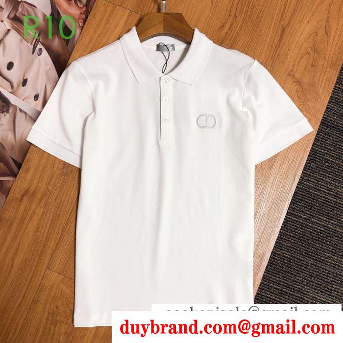 ディオールスタイルをすっきりにする  多色可選 DIOR センスアップできるコーデ 半袖Tシャツ