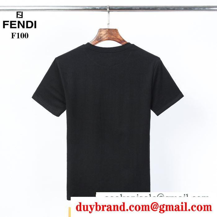 軽やかなトレンドに合う  フェンディ 2色可選 FENDI 上品なスタイルを楽しむ 半袖Tシャツ