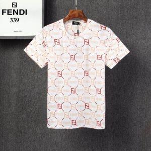 Mùa xuân / Mùa hè đi chơi nhẹ nhàng 3 -sleeved t -sleved t -Shirt hoàn hảo cho một bộ trang phục mới mẻ Fendi Fendi_ Fendi Fendi_ Thương hiệu giá rẻ 