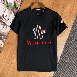 Sense -Up Màu 2 Lựa chọn màu Moncler Moncler Sense Tay áo ngắn T -Shirt Spring / Summer Corde