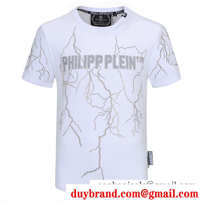 PHILIPP PLEIN 3色可選 唯一無二の魅力ある フィリッププレイン  心踊るおしゃれスタイル半袖Tシャツ
