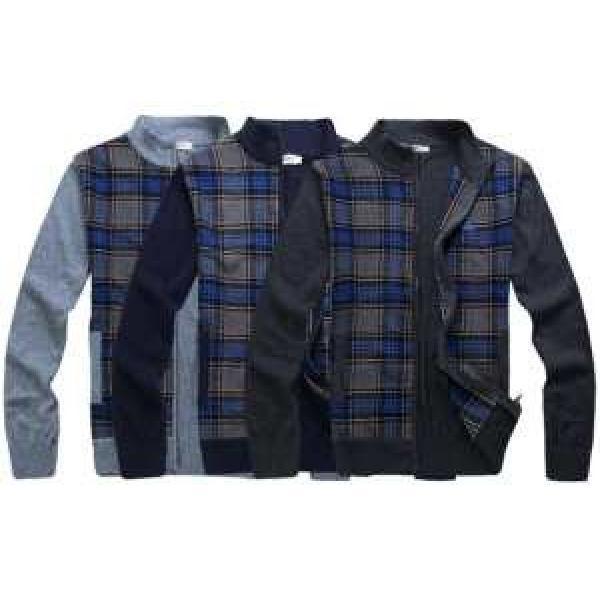 Thời trang dành cho người lớn 14 mùa thu / mùa đông Burberry áo len 3 màu sắc chọn _ áo khoác áo len Parker _ Thời trang nam _ Thương hiệu cửa hàng đặt hàng qua thư giá rẻ