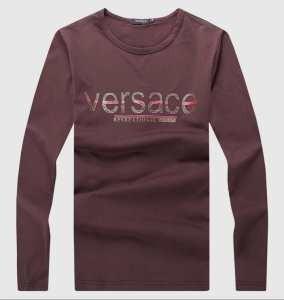 Thiết kế độc đáo Versace Long Sleeve T -shirt Soft Touch 4 -Color Lựa chọn _ Versace Versace_ Thương hiệu giá rẻ 