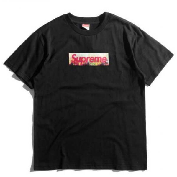 Tối cao tối cao Supreme giá rẻ nam tay áo ngắn T -Shirt 2 màu sắc