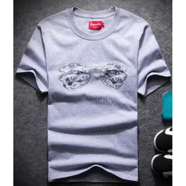 Unisex Supreme Supreme tối cao tay áo ngắn T -Shirt 2 Lựa chọn màu _ Tay áo ngắn T -Shirt _ Thời trang nam