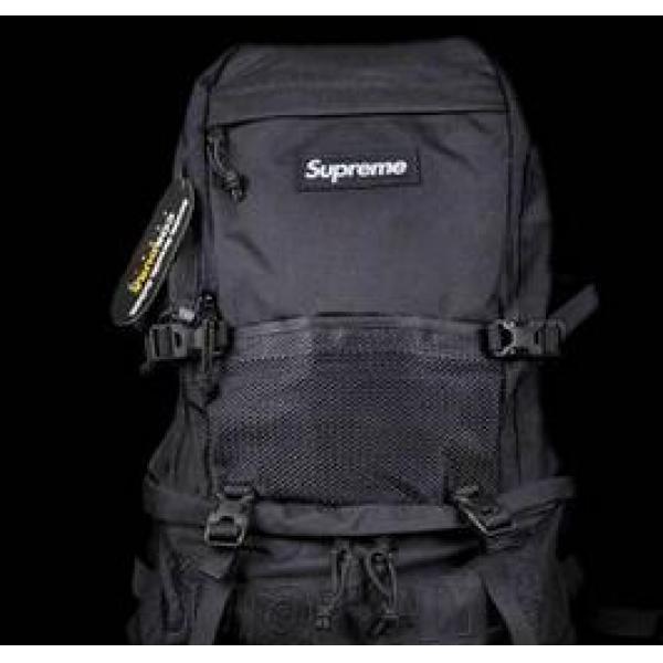 Bargain Supreme 15FW Contour Backpack Contrive Storage lưu trữ nổi bật Backpack Black_Supreme nam Bag_bag nam