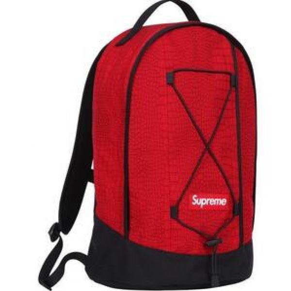 Backpack màu đỏ tối cao Backpack Red Fashionable Túi _Supreme nam