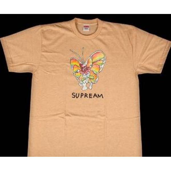 Mùa này Sale Supreme T -shirt Orange _ Tay áo ngắn T -Shirt _ Thời trang nam