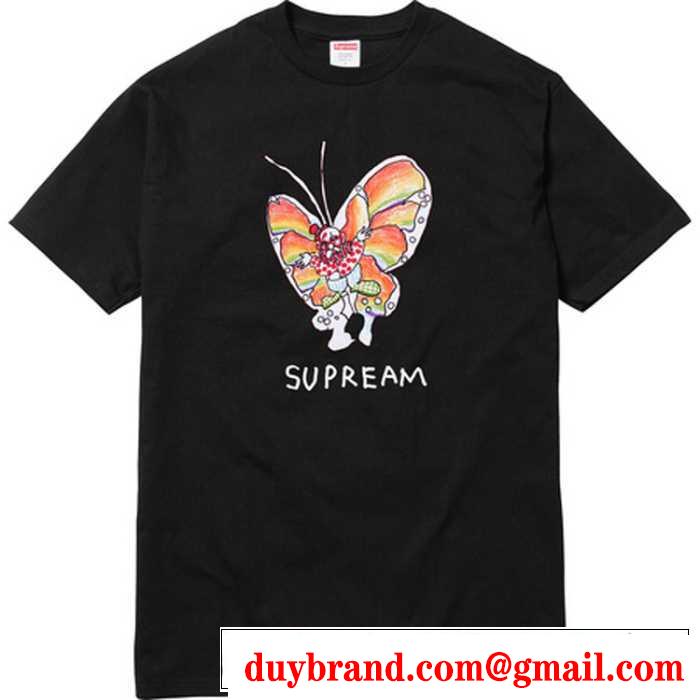 個性的なデザ シュプリーム Supreme 16SS Gonz Butterfly Tee 3色可選 男女兼用