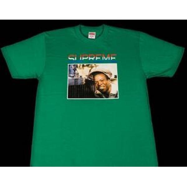 Supreme t -shirt Emerald Green _ Tay áo ngắn T -Shirt _ Thời trang nam