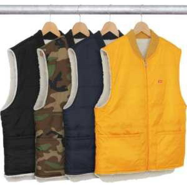 16FW Tối cao đã đánh giá cao các mặt hàng phổ biến xuống Vest Sheep -thân thiện với Sheep Sheep _ 3 Màu sắc lựa chọn nam giới và phụ nữ _ áo khoác áo khoác Caterpillor Coat