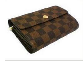 VÍ tiền Gấp Louis Vuitton Portofoille Alexandra giá rẻ Bi -Fold Wallet Dark Brown_ LV siêu cấp giá rẻ 