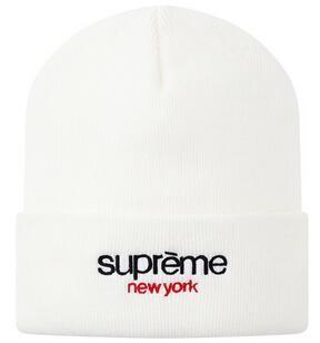 Mũ dệt kim giả tối cao và phong cách tối cao Mũ unisex màu trắng _supreme Supreme_ Thương hiệu giá rẻ (lớn nhất )